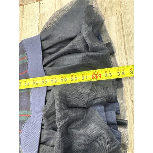 Polo Ralph Lauren Girls XL (16) Tartan Plaid Tulle Ruffle Sweater Dress New - Picture 8 of 10